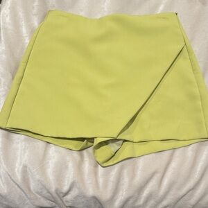 Zara Lime Green Mini Skirt